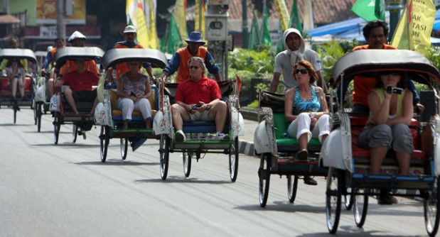 Becak in yogyakarta